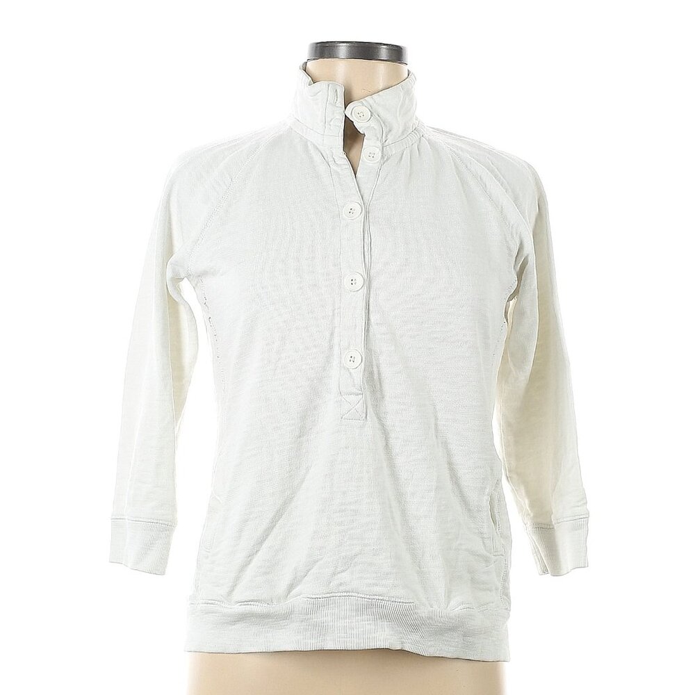 J Crew ivory cotton sweatshirt size M